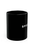 SP3CTRUM Black Coffee Mug - Minimalist Tech Logo 11oz