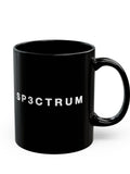 SP3CTRUM Black Coffee Mug - Minimalist Tech Logo 11oz